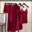 Red Woman 5pcs Pyjama Set