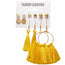 Yellow & gold Tassel Earring set