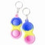 Double Push Pop Bubble keychain